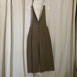 Green Overall Style Jumpsuit